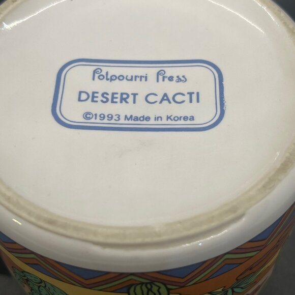 Potpourri Press Desert Cacti Saguaro Cactus Colorful '93 Arizona Coffee Mug 12oz - Picture 5 of 7